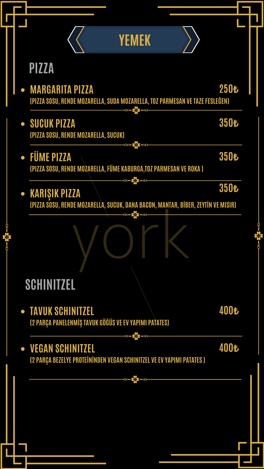 york-menu