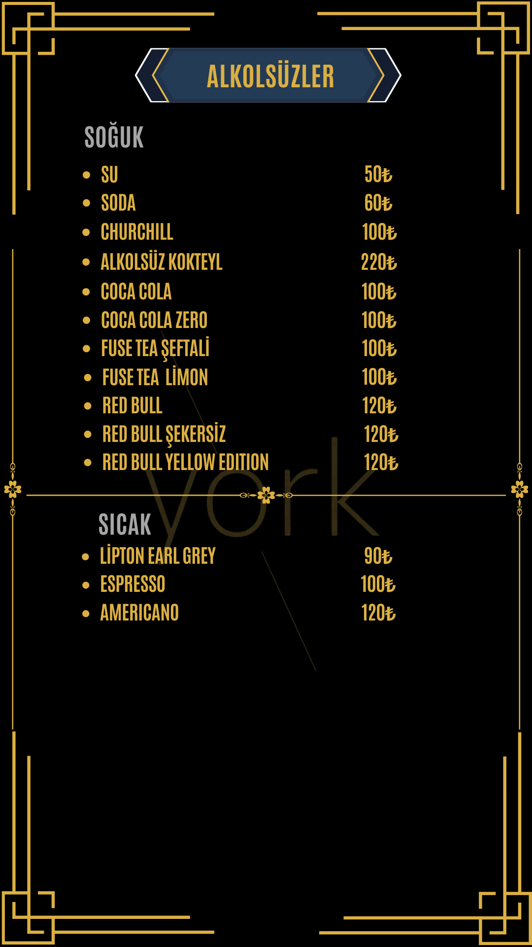 york-menu